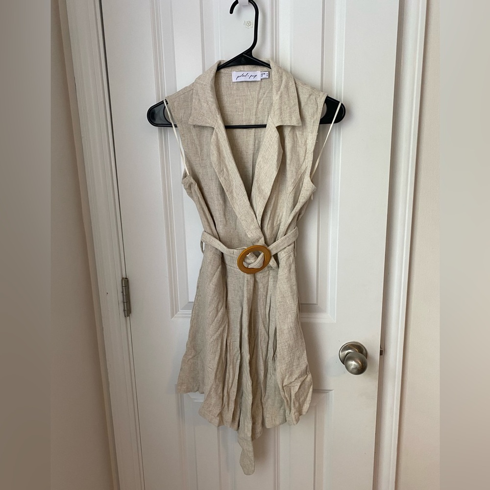 Petal & Pup Linen Romper